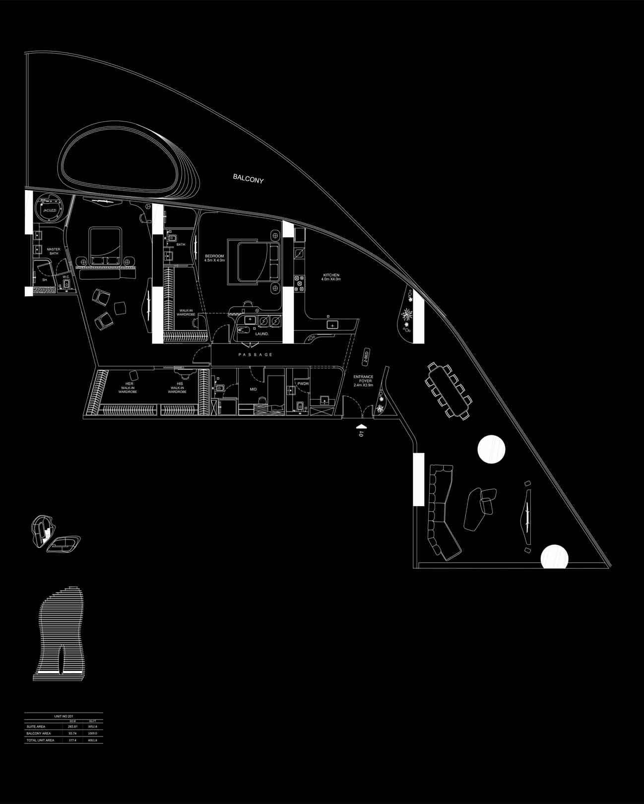 Bugatti Residences floor plan 1