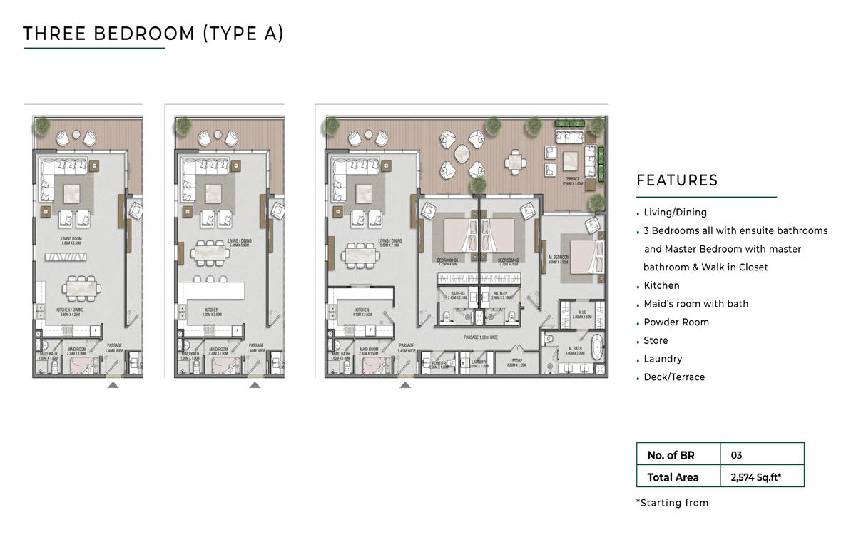 Manzel and Majlis Reem Island floor plan 4