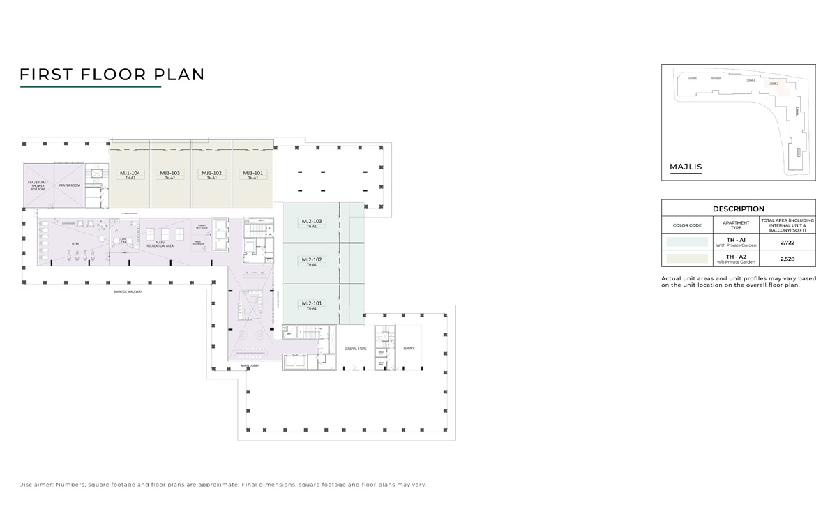 Manzel and Majlis Reem Island floor plan 2