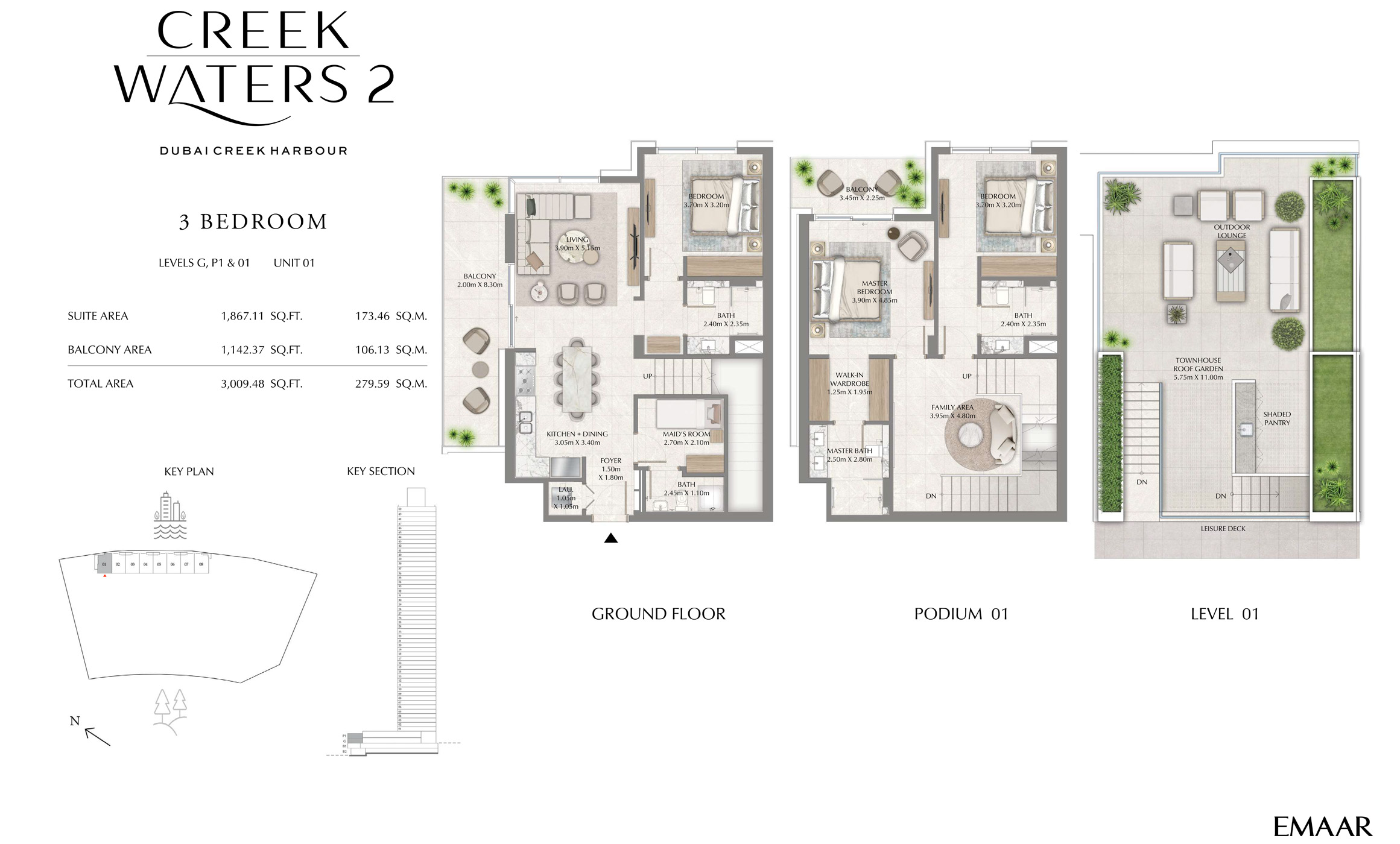 Emaar Creek Waters 2 floor plan 4