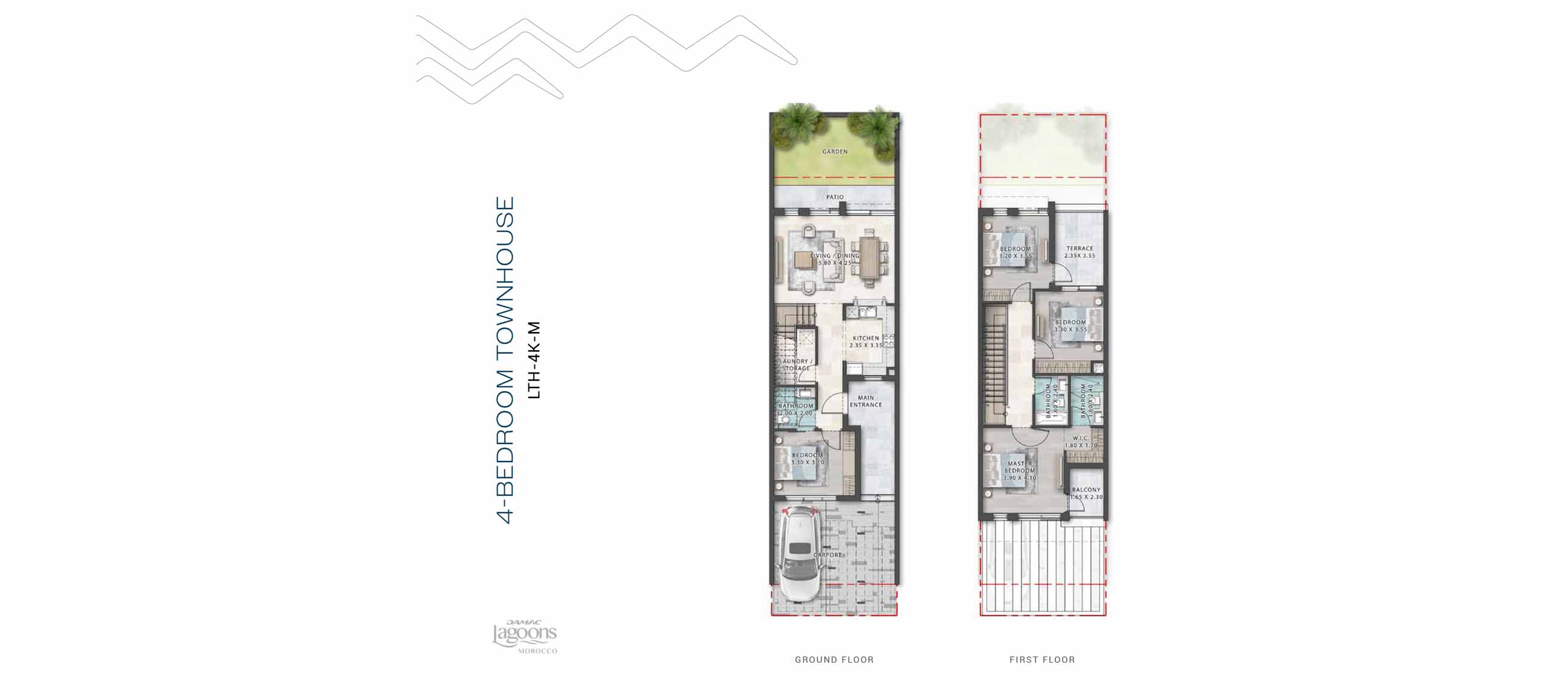 Morocco at Damac Lagoons floor plan 1