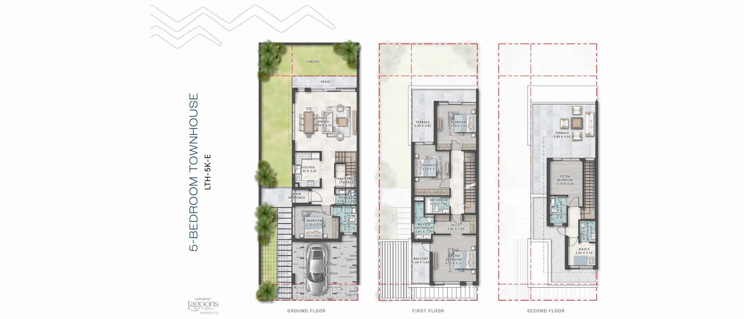 Morocco at Damac Lagoons floor plan 2