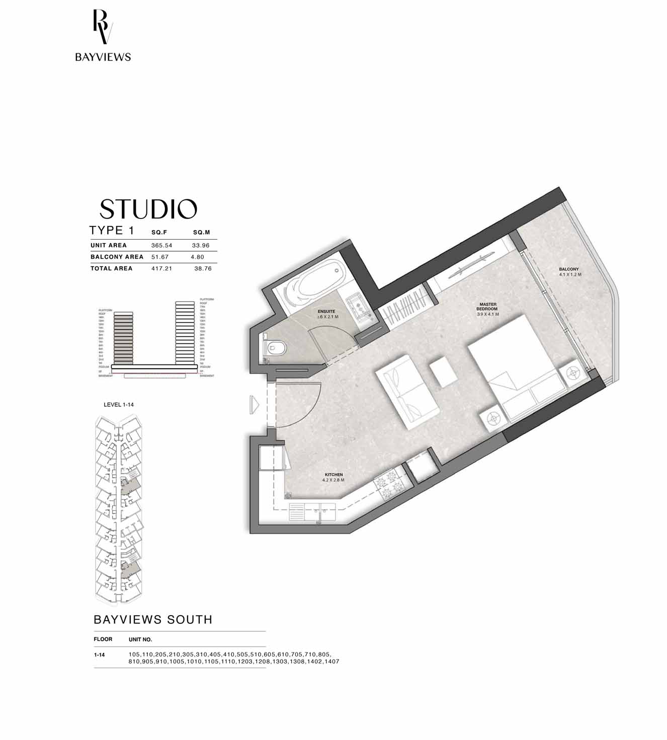 Bayviews at Hayat Island floor plan 1