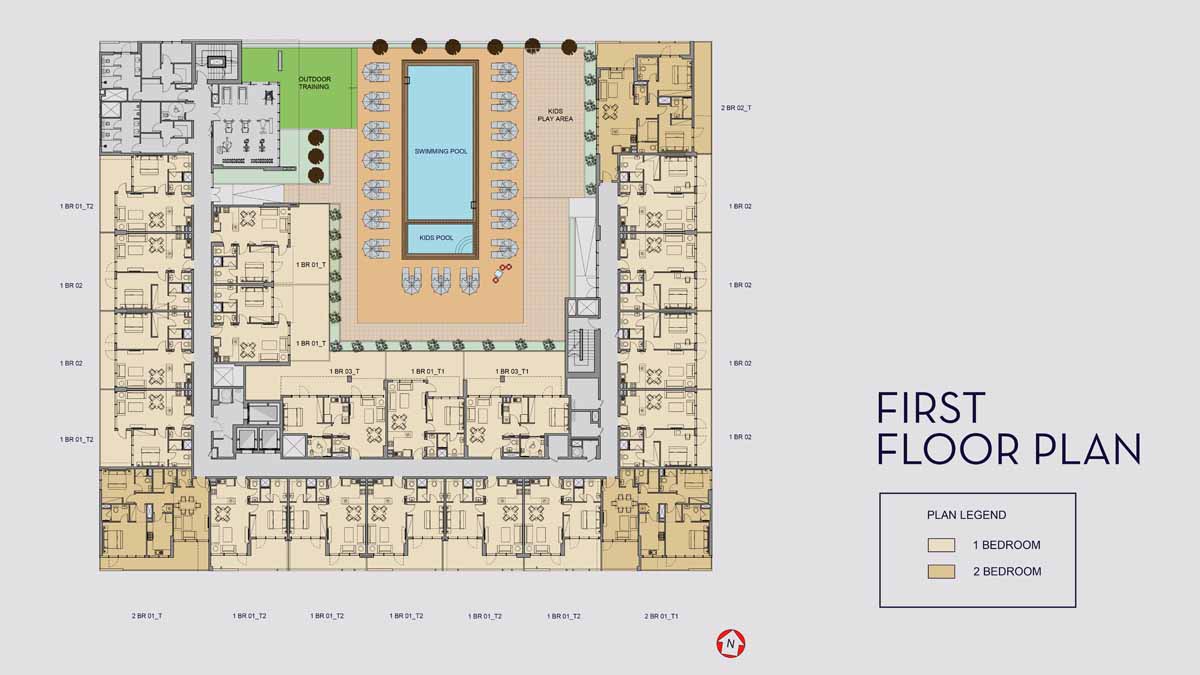Millennium Talia Residences floor plan 2