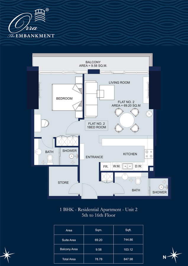 Orra The Embankment floor plan 1