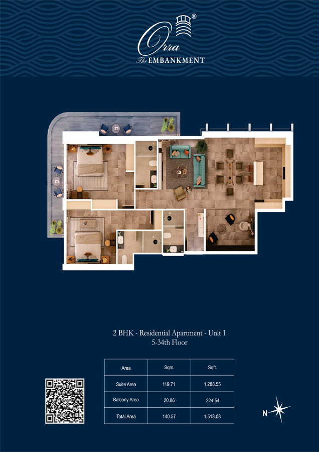 Orra The Embankment floor plan 2