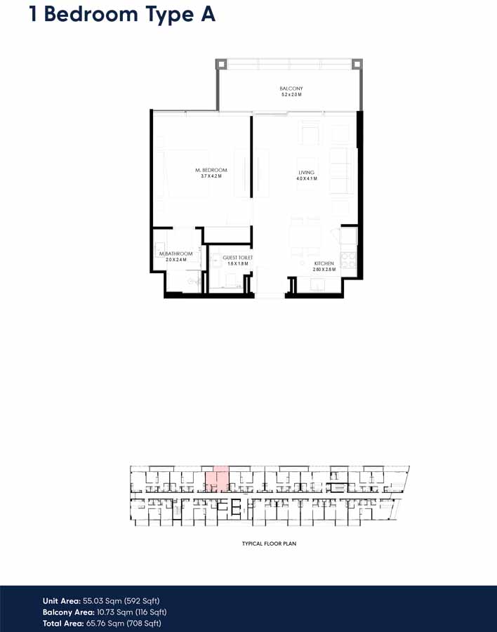 The Gate 2 at Aljada floor plan 1
