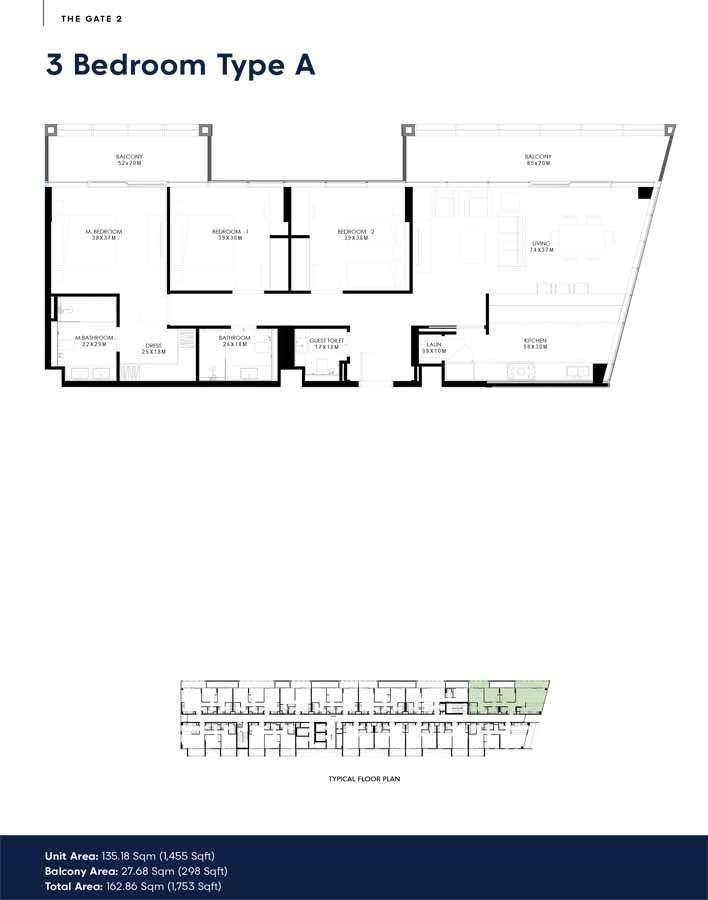 The Gate 2 at Aljada floor plan 4
