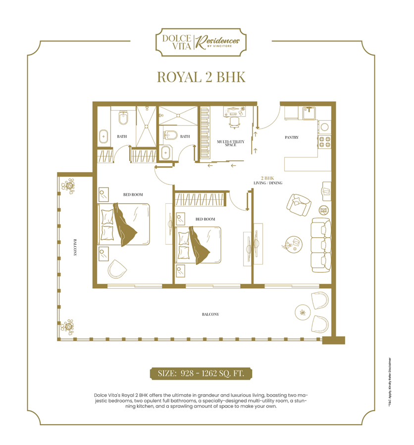 Vincitore Dolce Vita floor plan 3