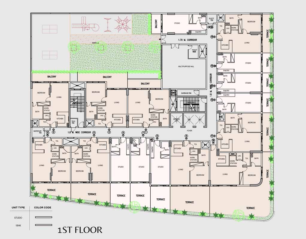 Pearl House at JVC floor plan 1
