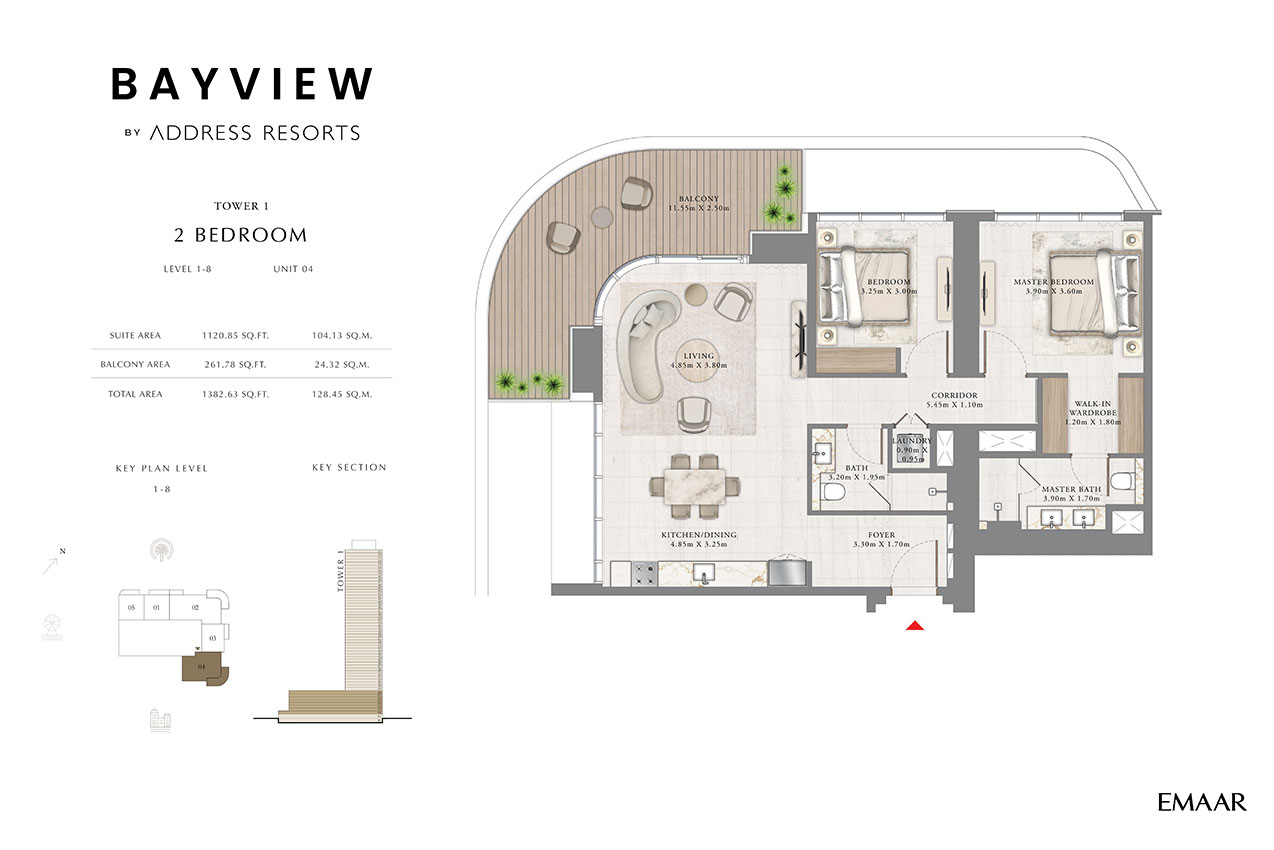 Emaar Bayview by Address Resorts floor plan 2