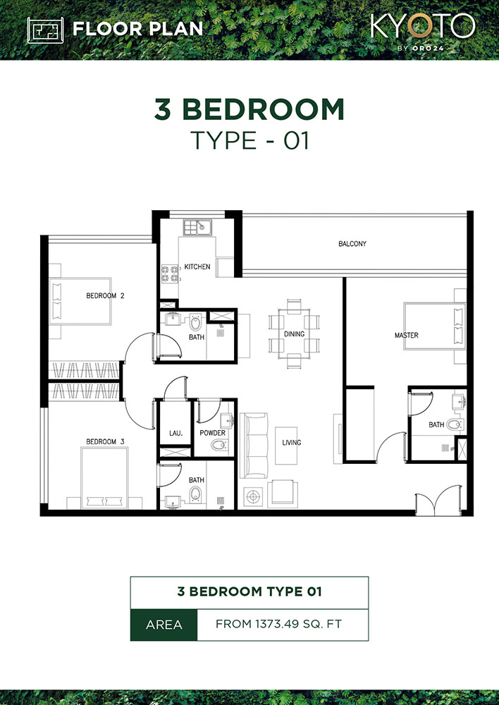 Kyoto by Oro24 floor plan 4