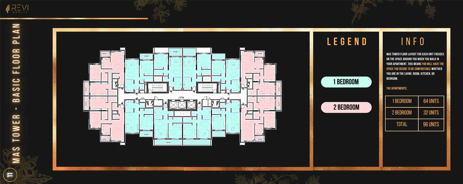 Mas Tower at Dubai Silicon Oasis floor plan 2