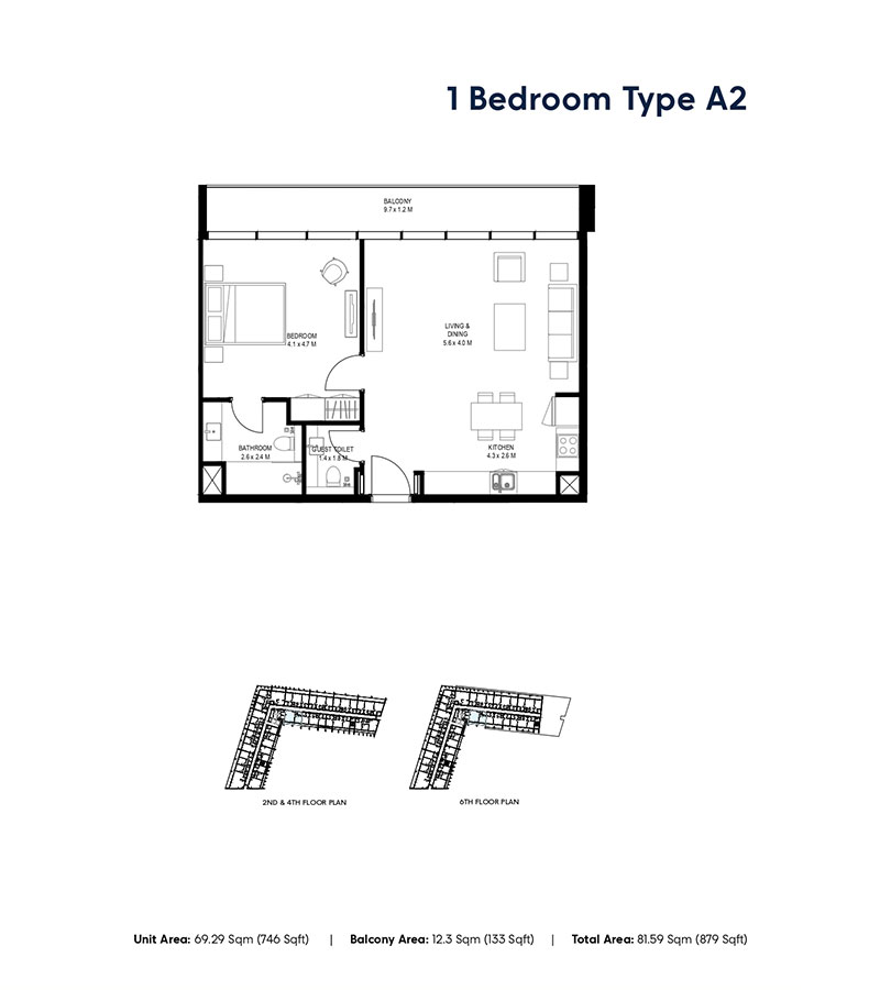 Nesba 1 at Aljada floor plan 1