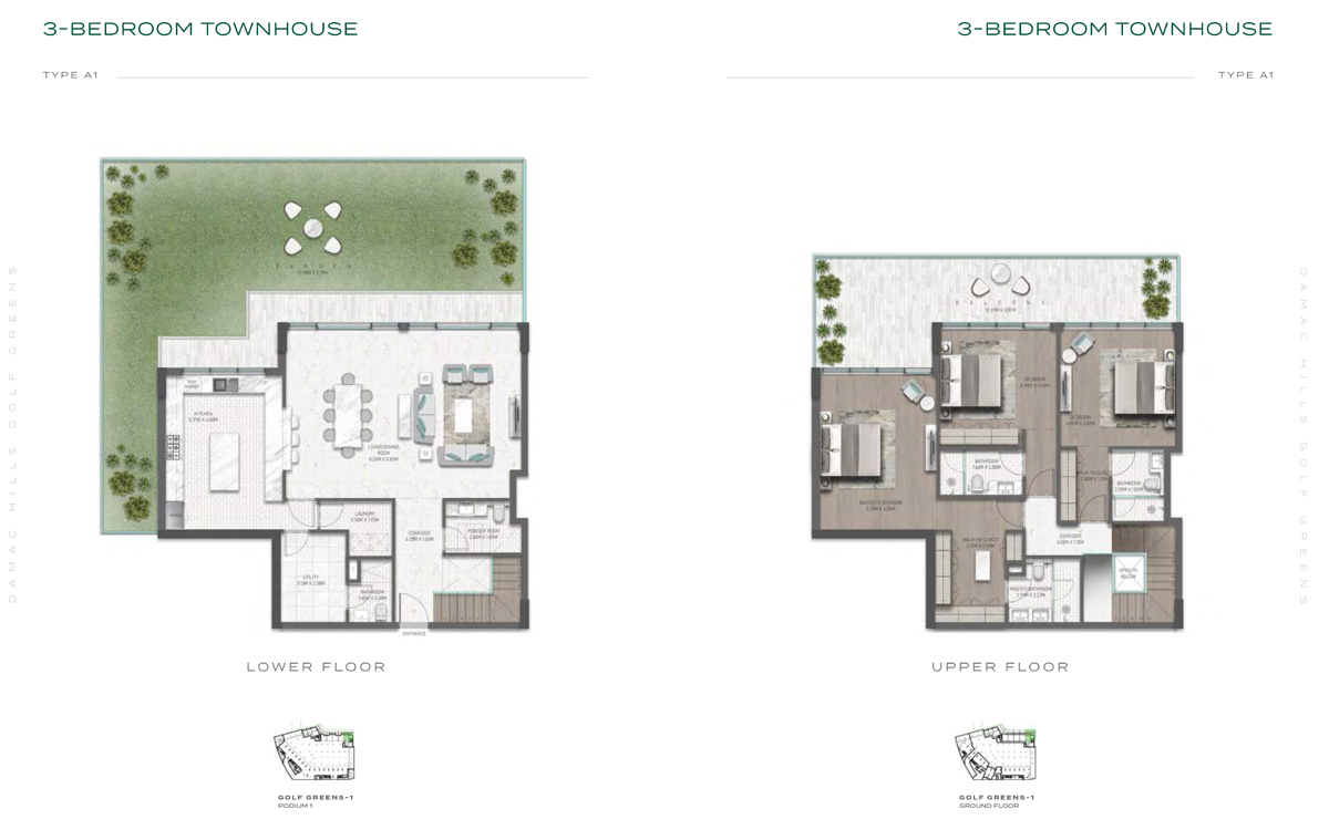 Golf Greens at Damac Hills floor plan 4