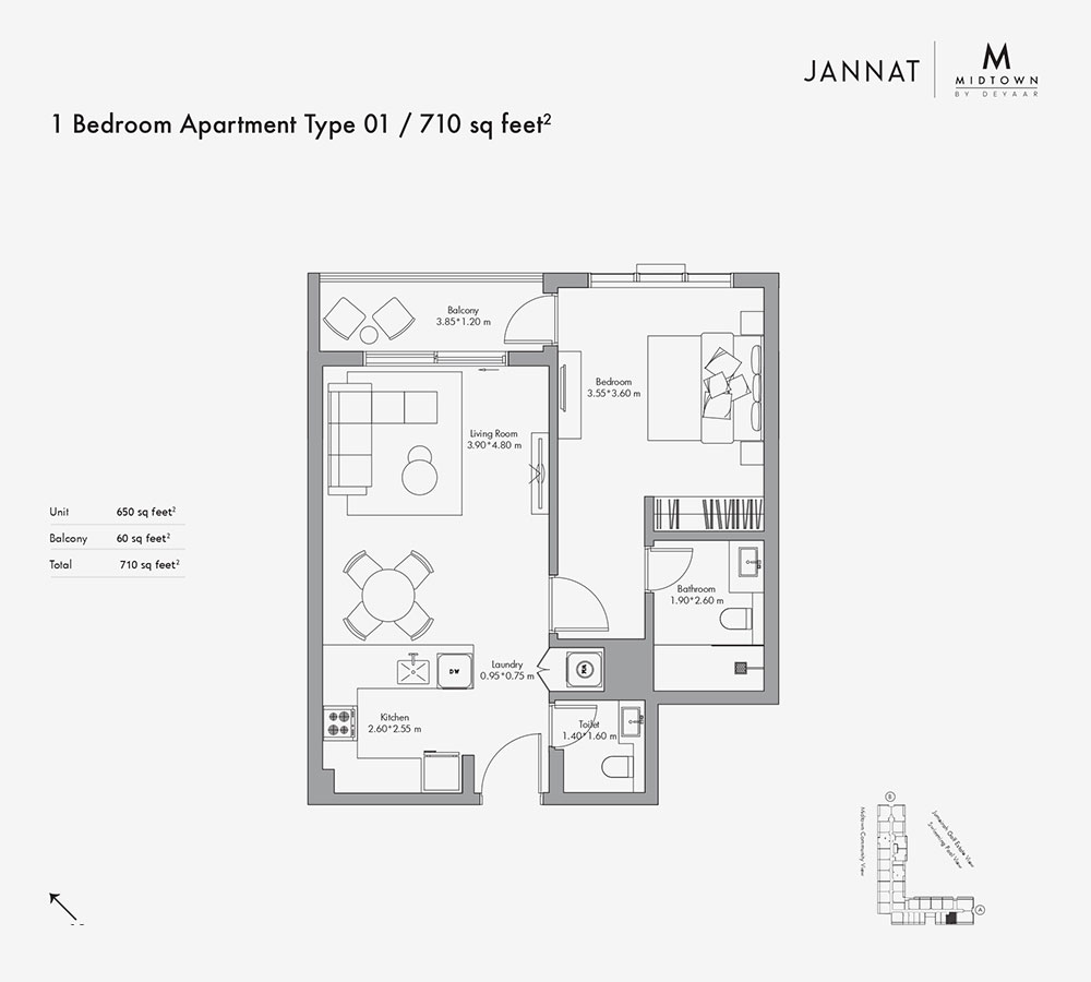 Jannat by Deyaar floor plan 2