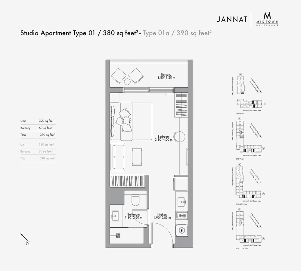 Jannat by Deyaar floor plan 1