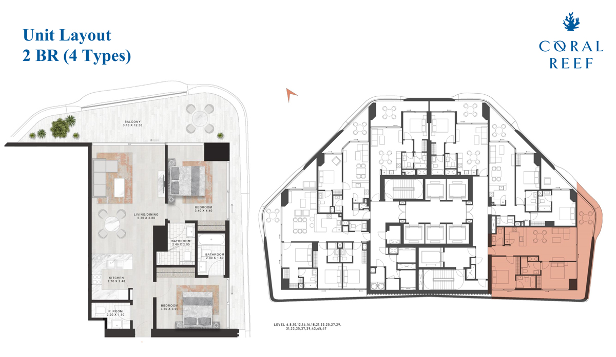 Damac Coral Reef floor plan 2