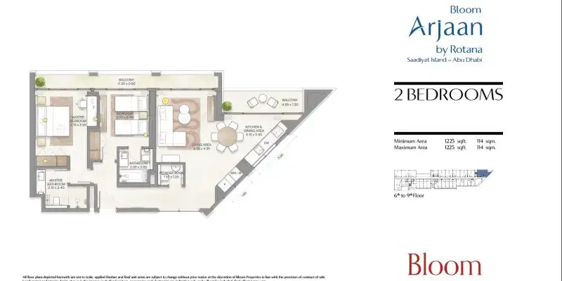 Bloom Arjaan by Rotana floor plan 4
