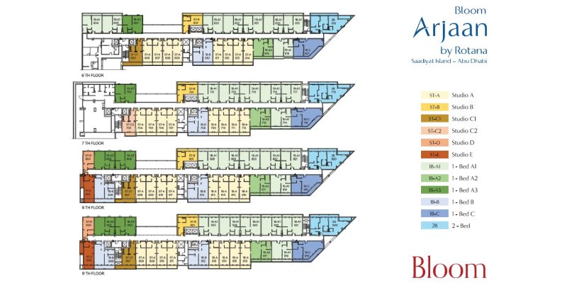 Bloom Arjaan by Rotana floor plan 3
