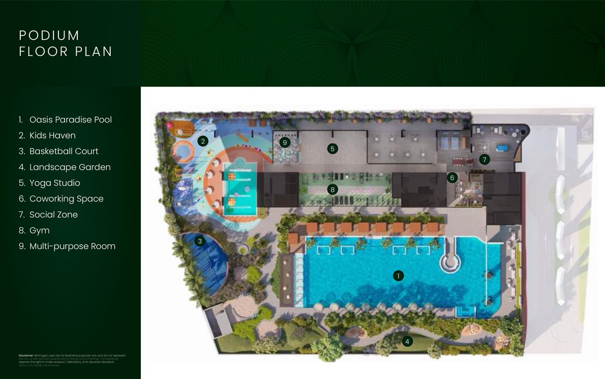 The Golf Residence floor plan 2