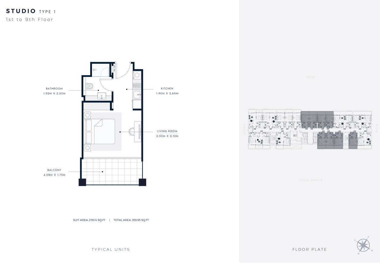 Azizi Riviera 65 floor plan 1