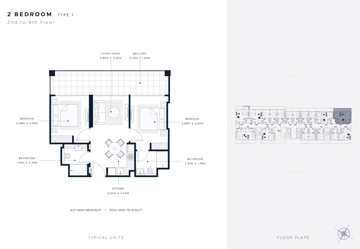 Azizi Riviera 65 floor plan 3
