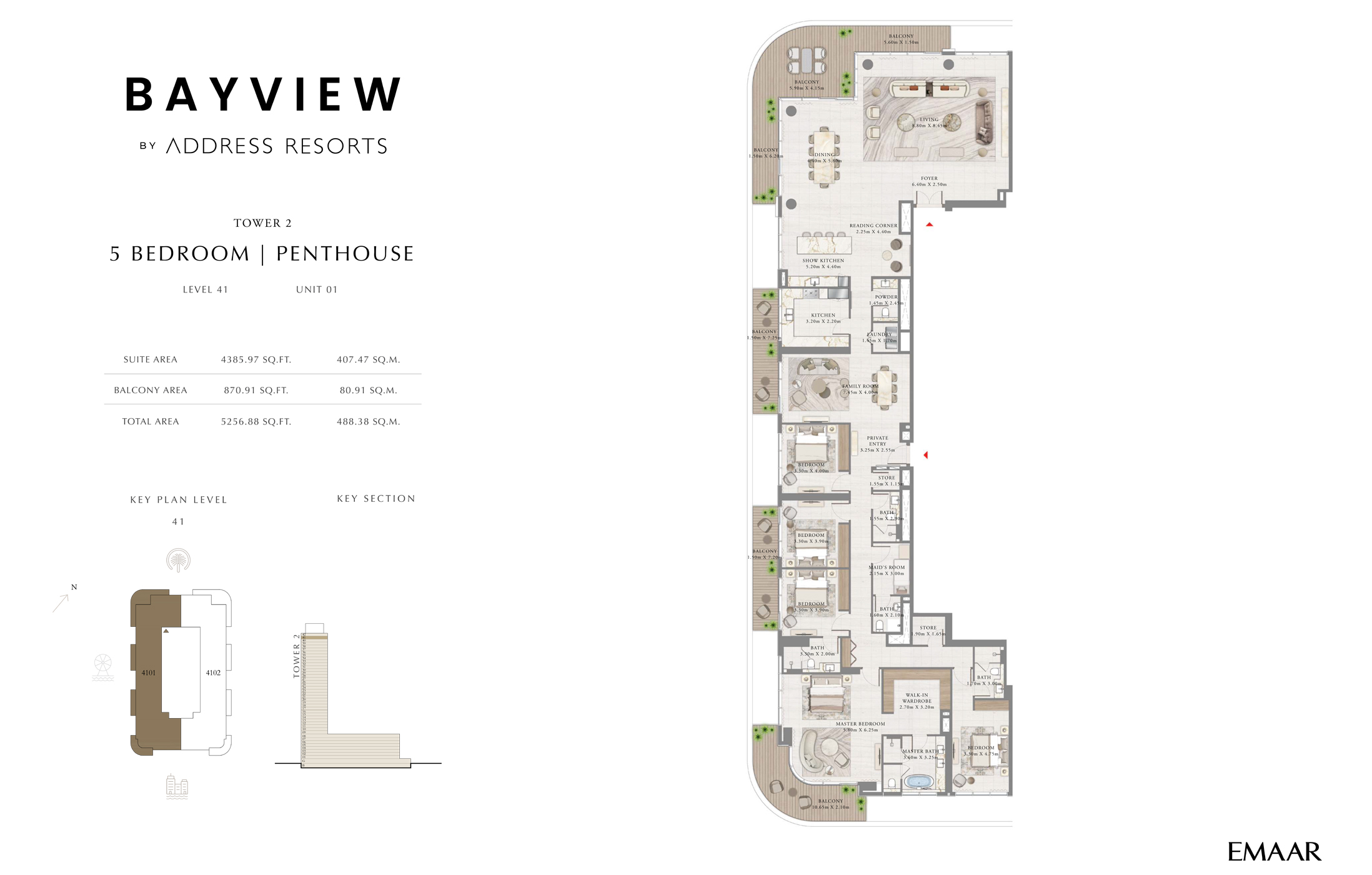 Bayview Tower 2 by Address Resorts floor plan 4