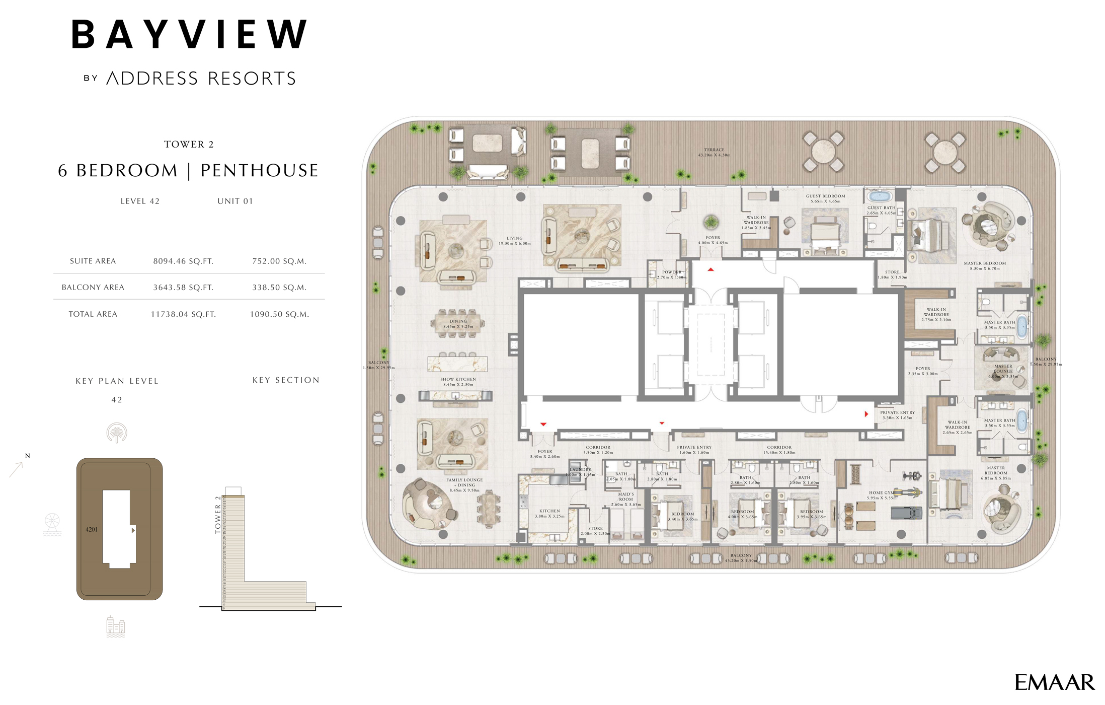 Bayview Tower 2 by Address Resorts floor plan 5