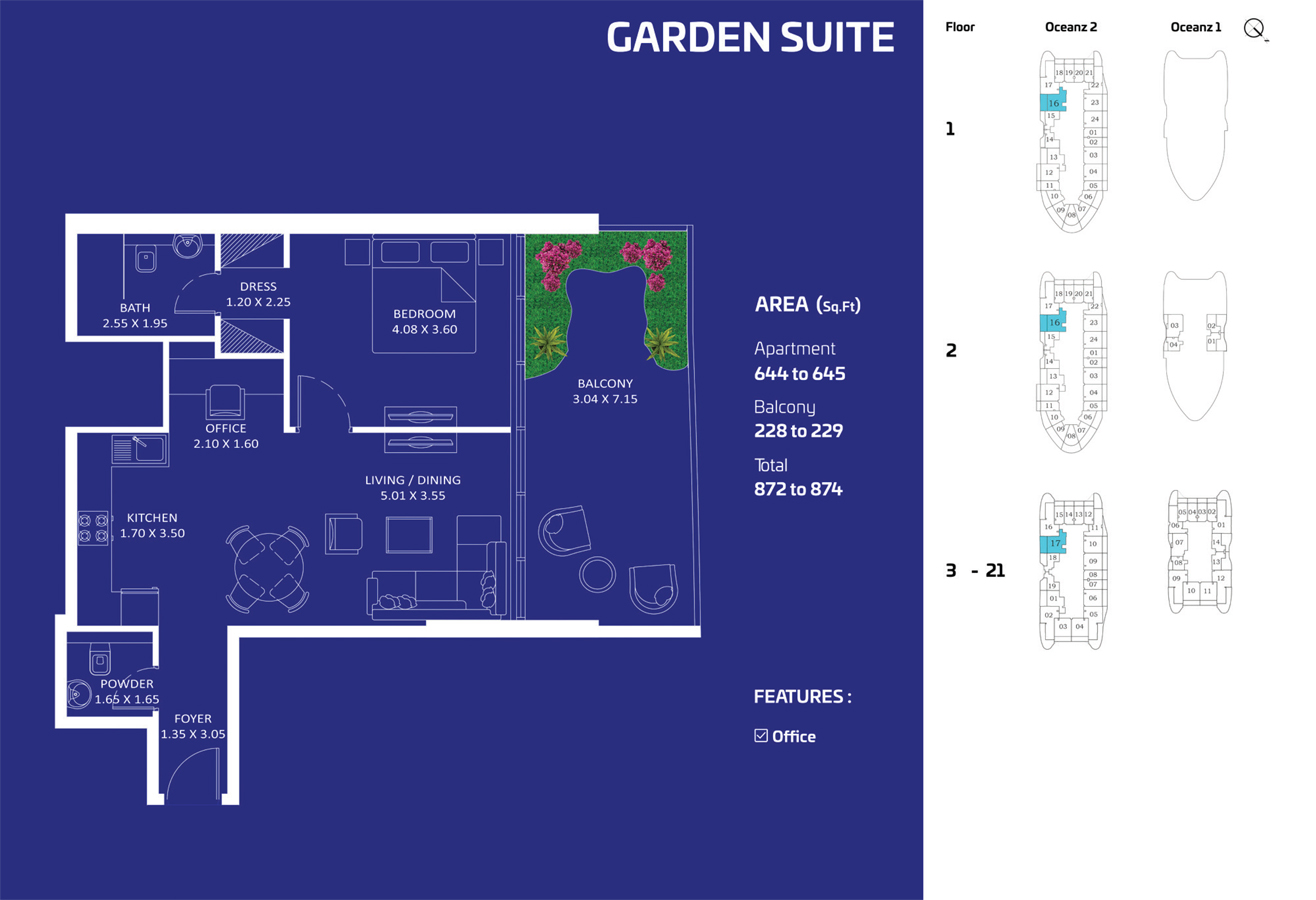 Oceanz by Danube floor plan 2