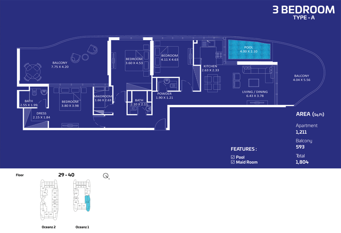 Oceanz by Danube floor plan 5