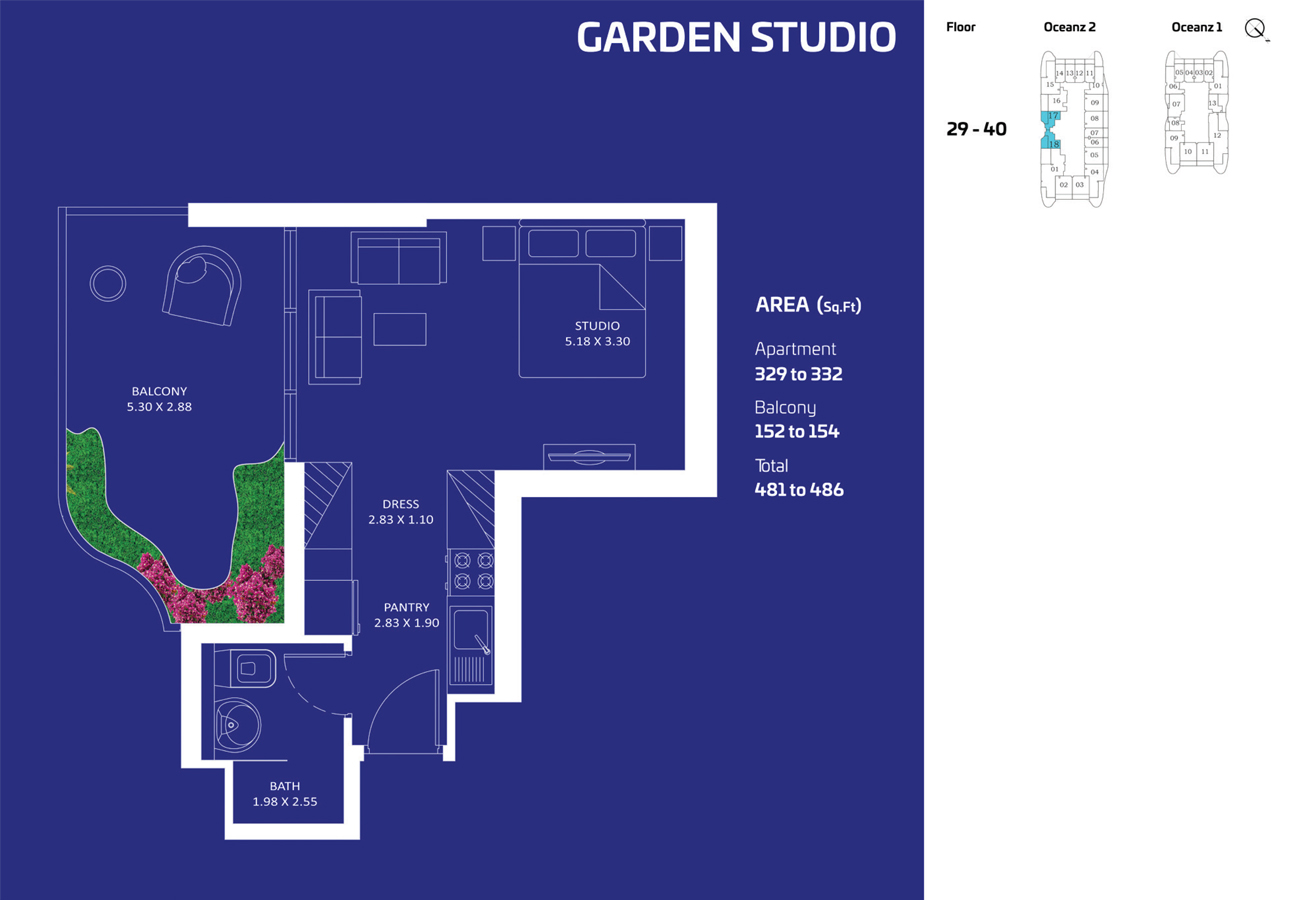 Oceanz by Danube floor plan 1
