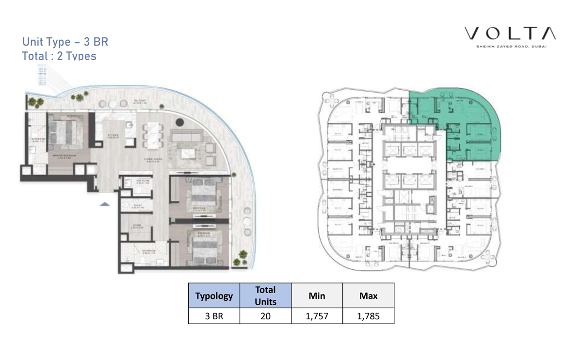 Volta Apartments floor plan 4