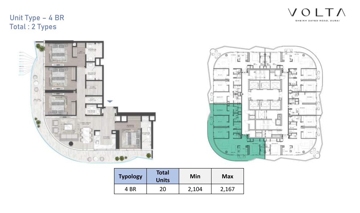Volta Apartments floor plan 5