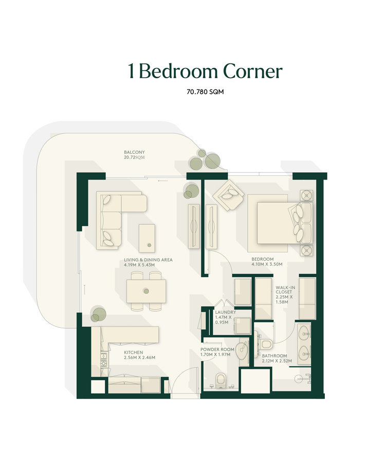 Gardenia Bay at Yas Island floor plan 2