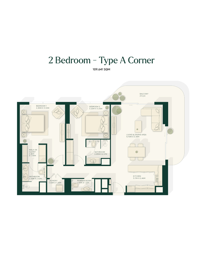Gardenia Bay at Yas Island floor plan 4