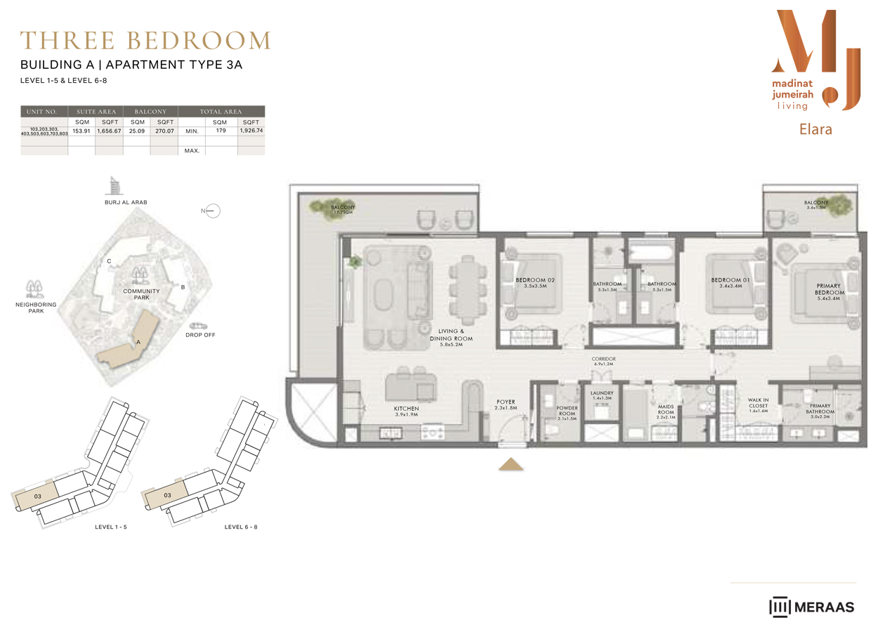 Elara at MJL floor plan 3