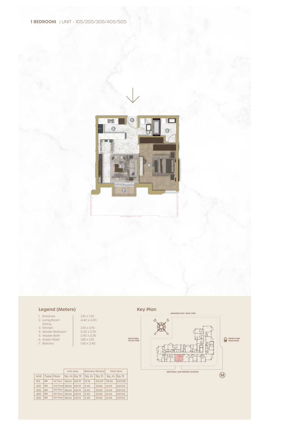 Avenue Residence 5 floor plan 1