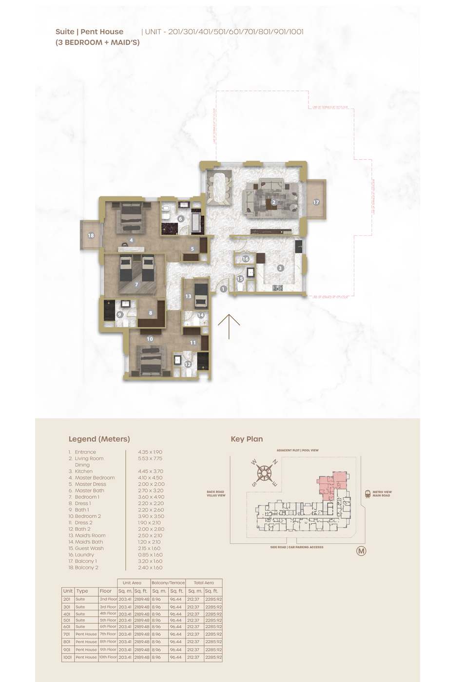 Avenue Residence 5 floor plan 4