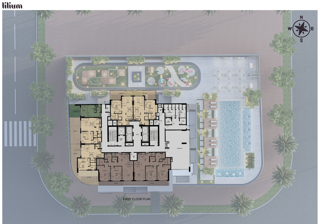 Lilium Tower at JVT floor plan 1