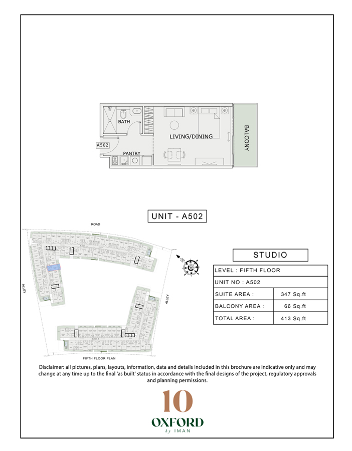 10 Oxford by Iman floor plan 1