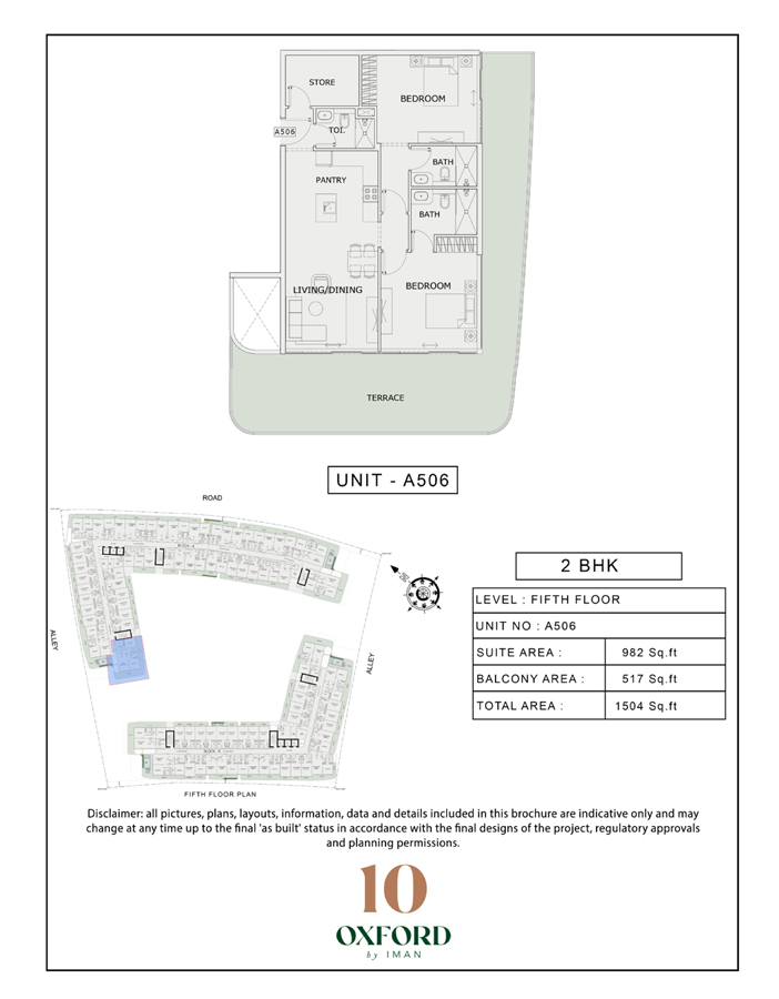 10 Oxford by Iman floor plan 3