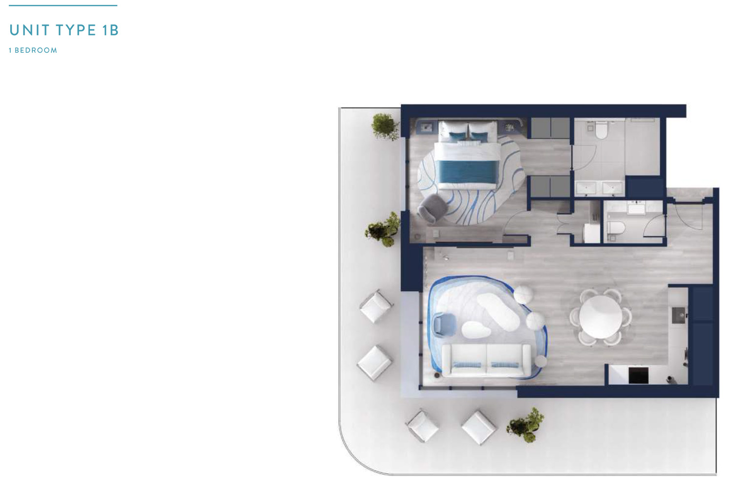Aldar Nikki Beach Residences floor plan 1