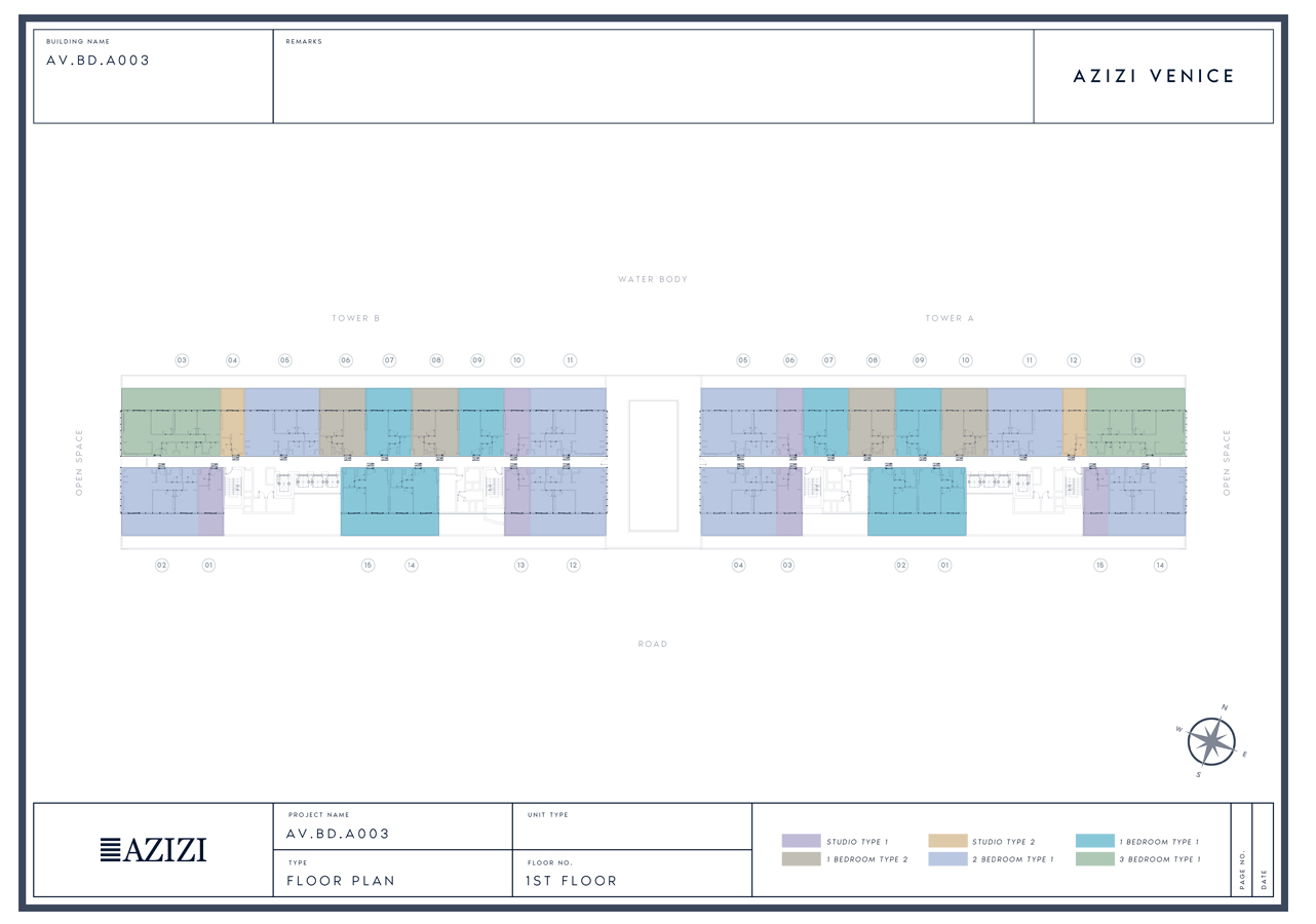 Azizi Venice floor plan 1