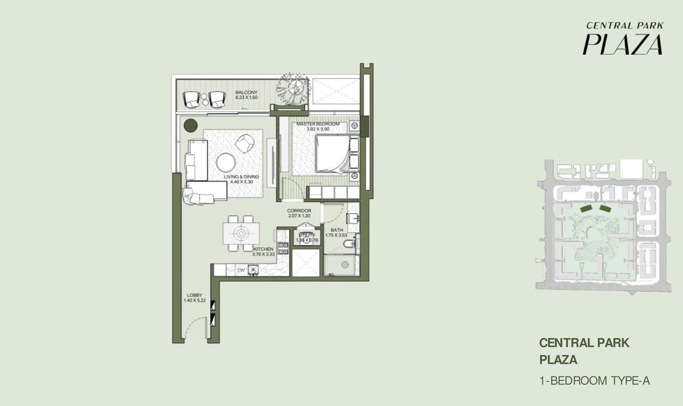 Central Park Plaza floor plan 1