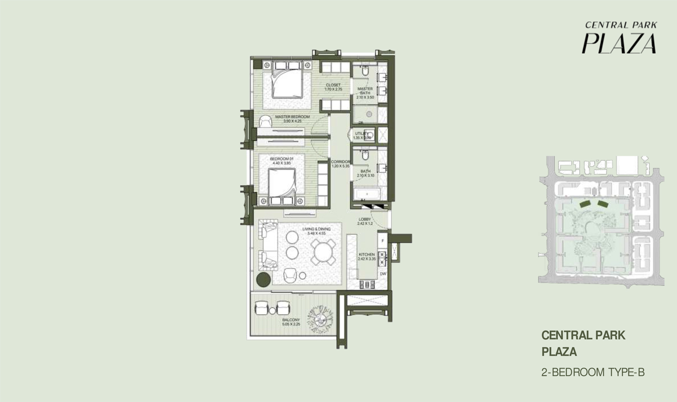 Central Park Plaza floor plan 3