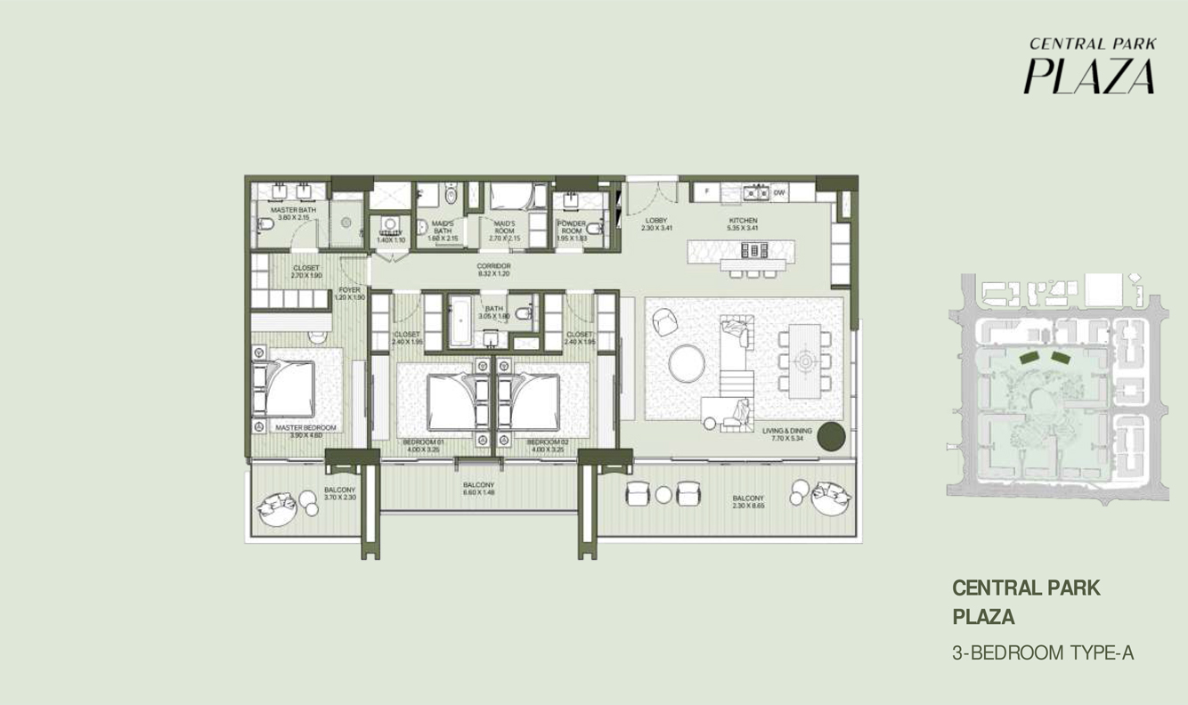 Central Park Plaza floor plan 4