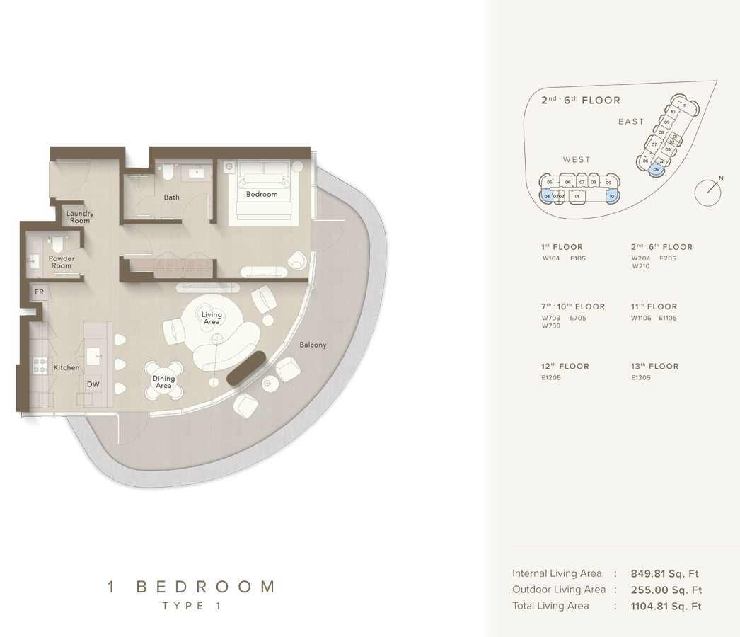 Ellington Views 1 floor plan 2