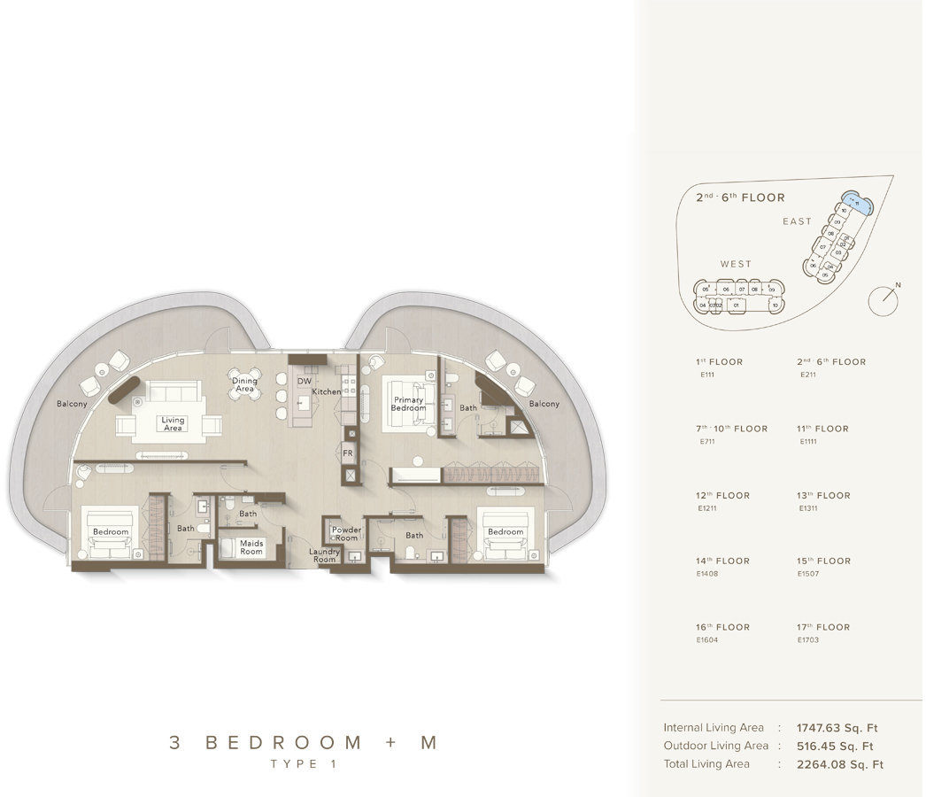 Ellington Views 1 floor plan 6