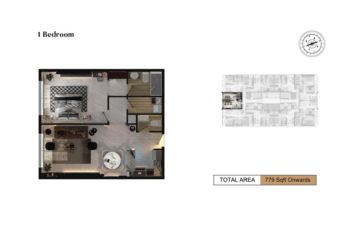 Adhara Star at Arjan floor plan 1